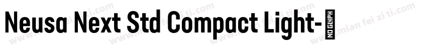 Neusa Next Std Compact Light字体转换